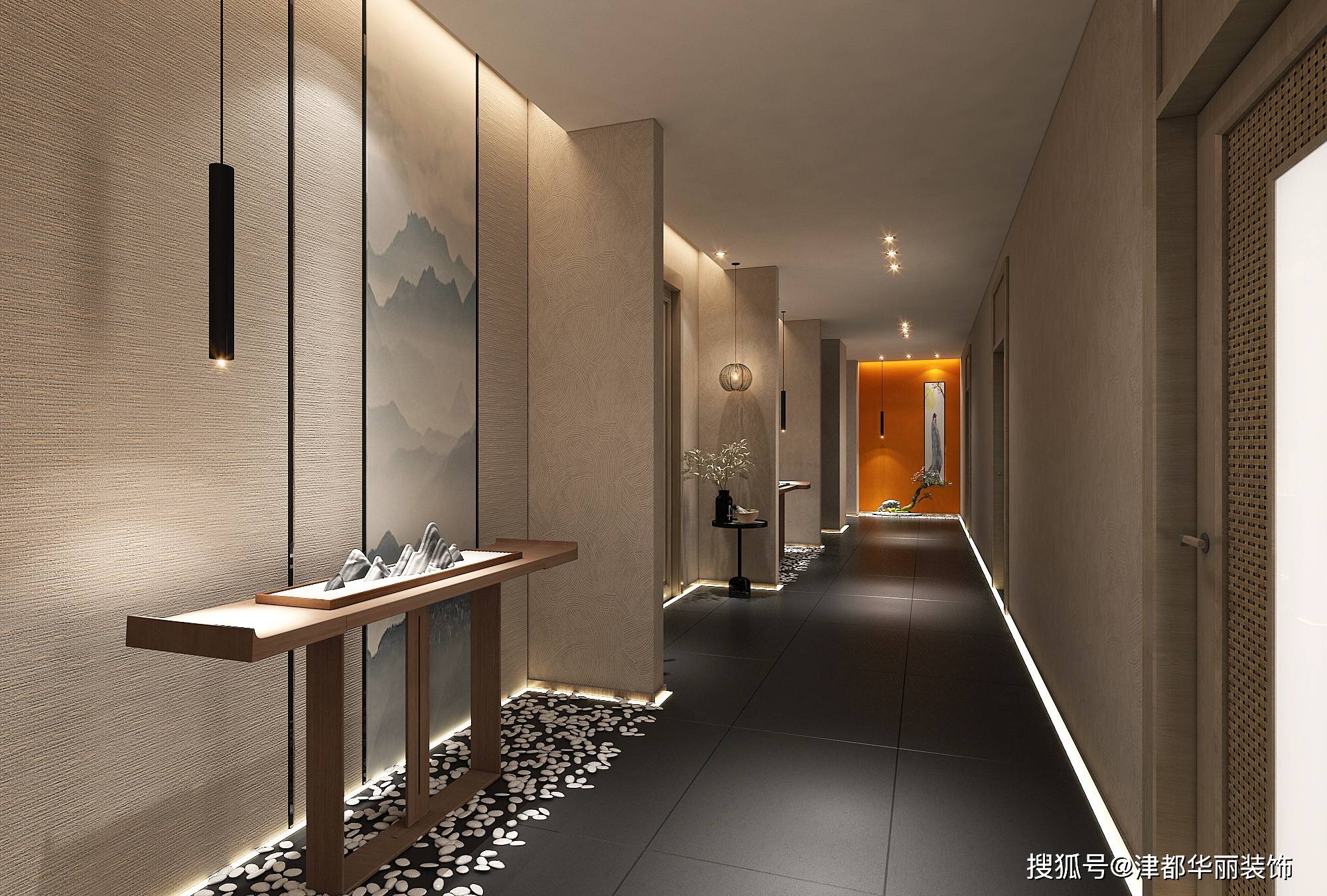 银川装修公司|津都华丽|银川金港湾足浴店装修设计方案鉴赏_包间_灯光