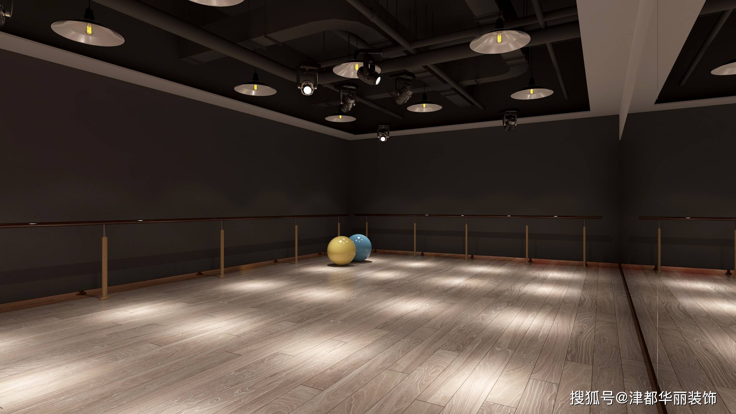 银川装修公司|津都华丽|银川芸辉艺术教育中心装修设计方案鉴赏_空间
