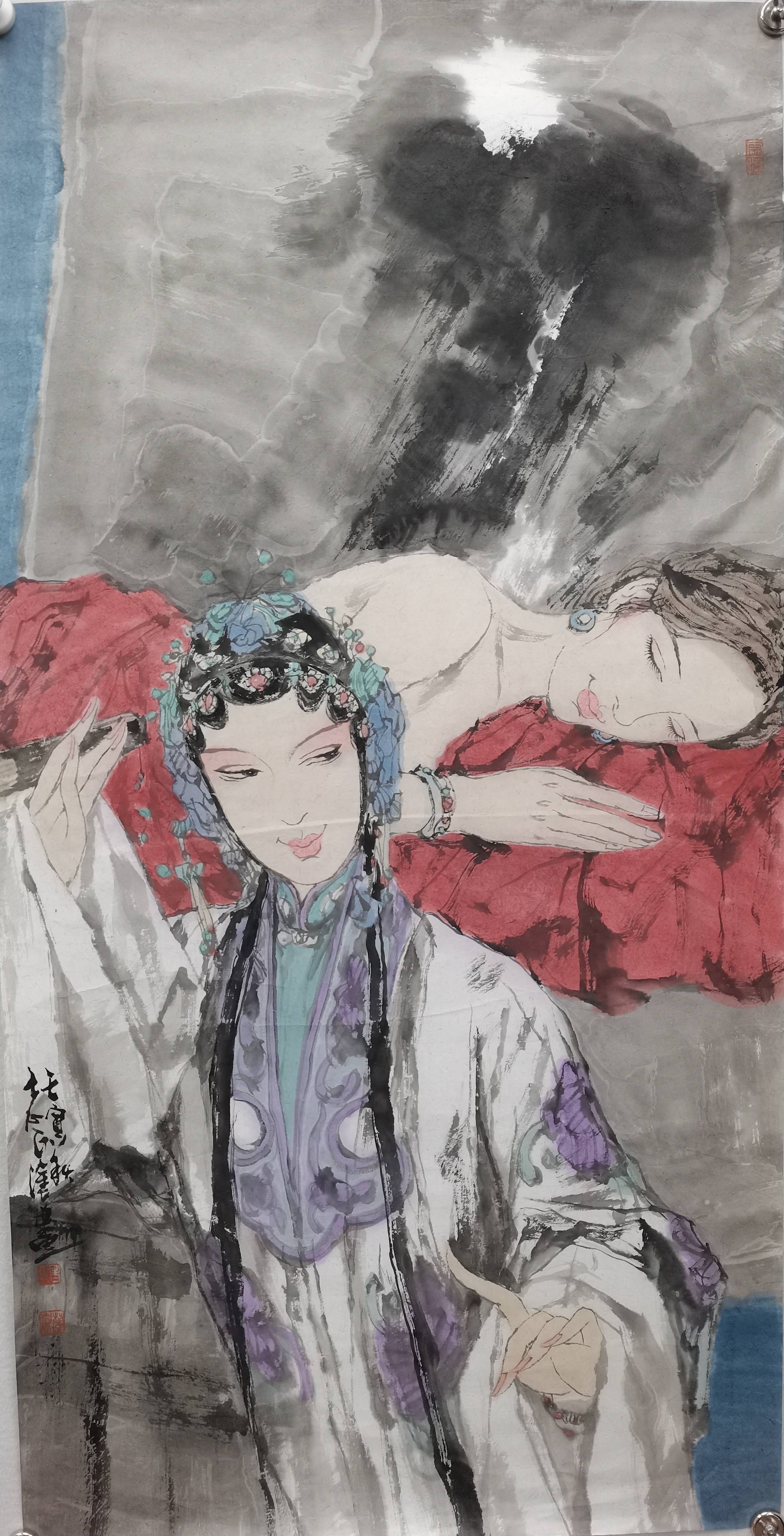 墨韵古今—当代水墨戏曲人物画家郑华杰