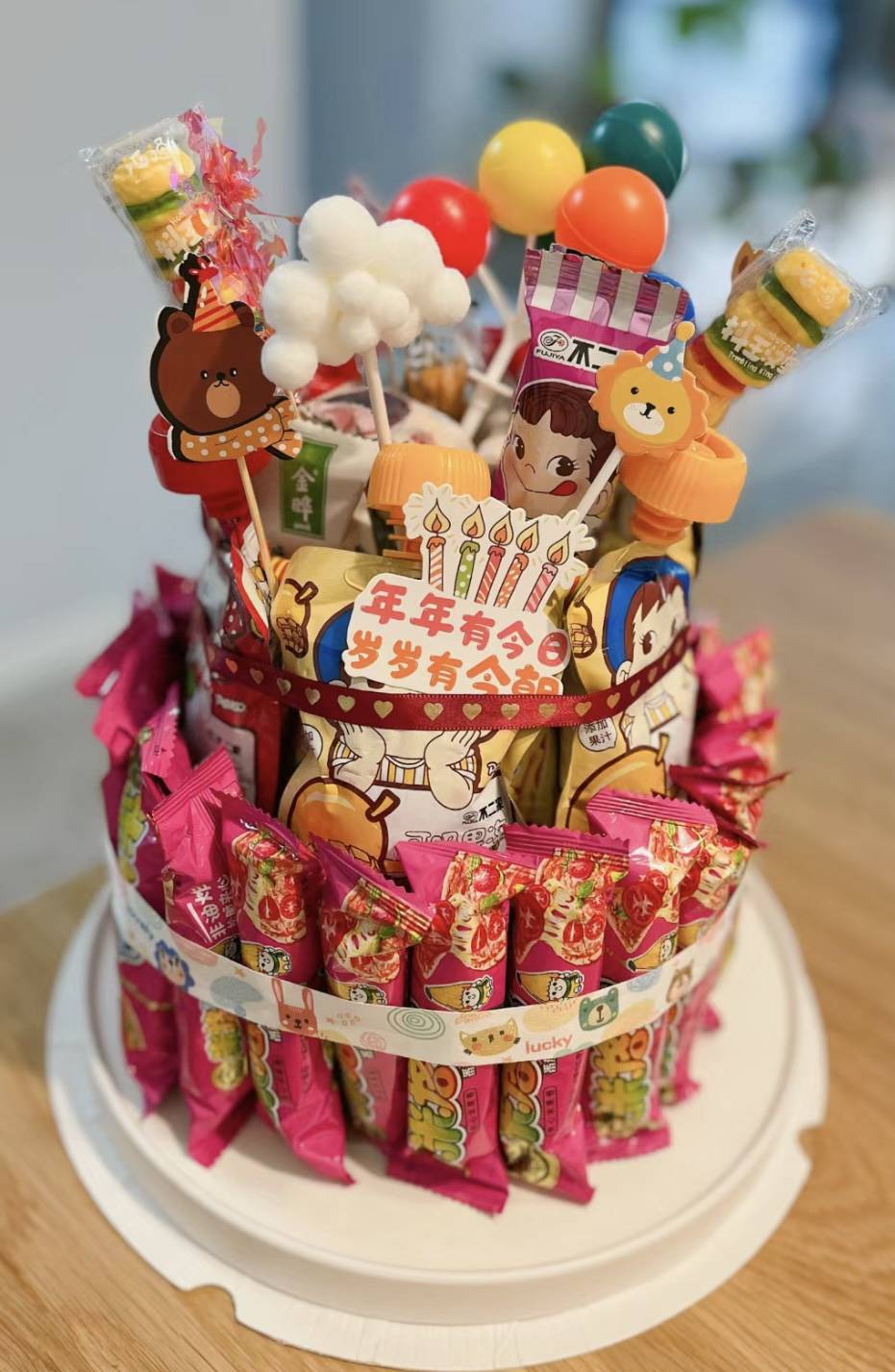 零食蛋糕,给小天使宝宝们的六一儿童节礼物_老头_纸盒_大小