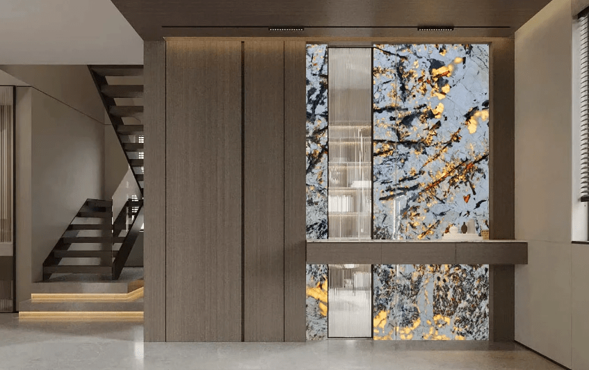 现代贵族:金孔雀奢石与轻奢风相融合,展现独特品味!_空间_家居_装修