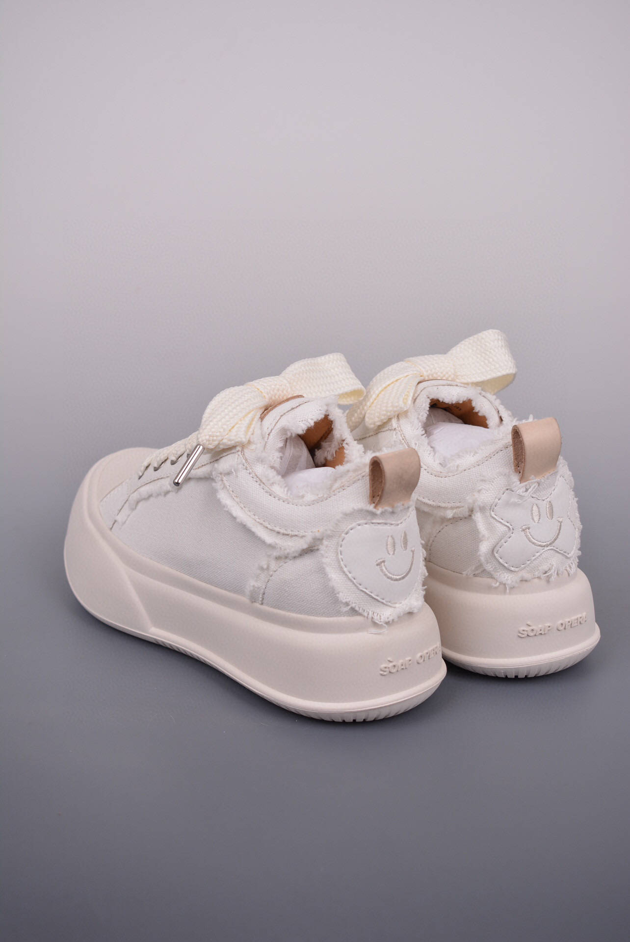 soap opera 开口笑泡泡厚底增高帆布鞋_鞋底_橡胶_图案