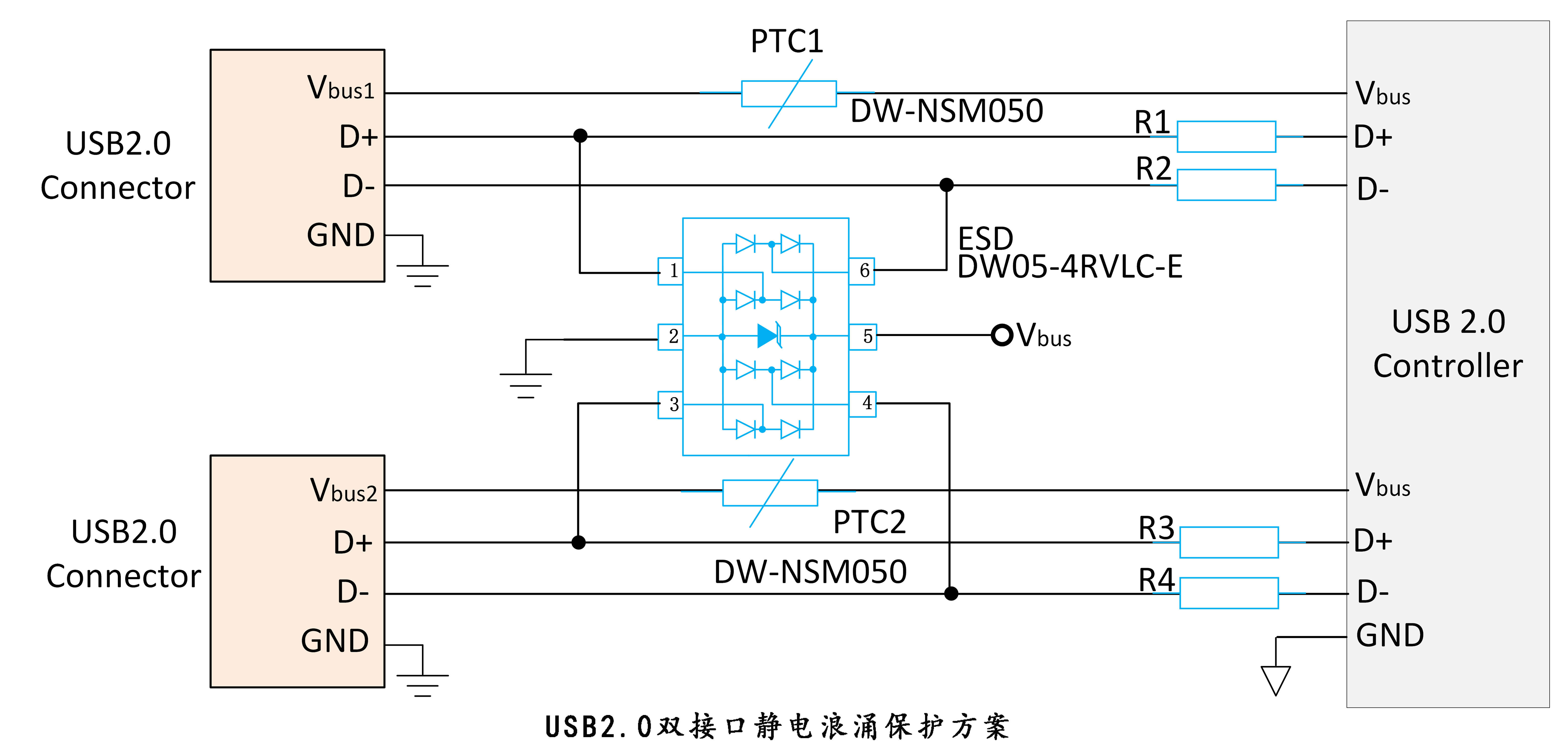 usb接口电路原理图图片