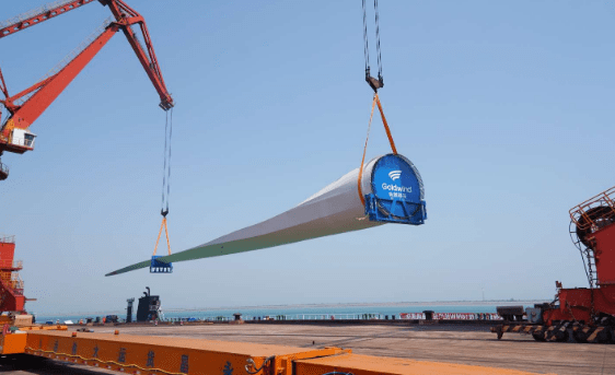 吊装带助力百米风电叶片顺利吊装上船_任务_连云港_作业