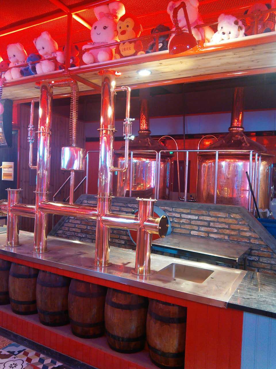 酒吧啤酒屋小型鲜啤酒设备啤酒全套设备_酿造_包括_生产