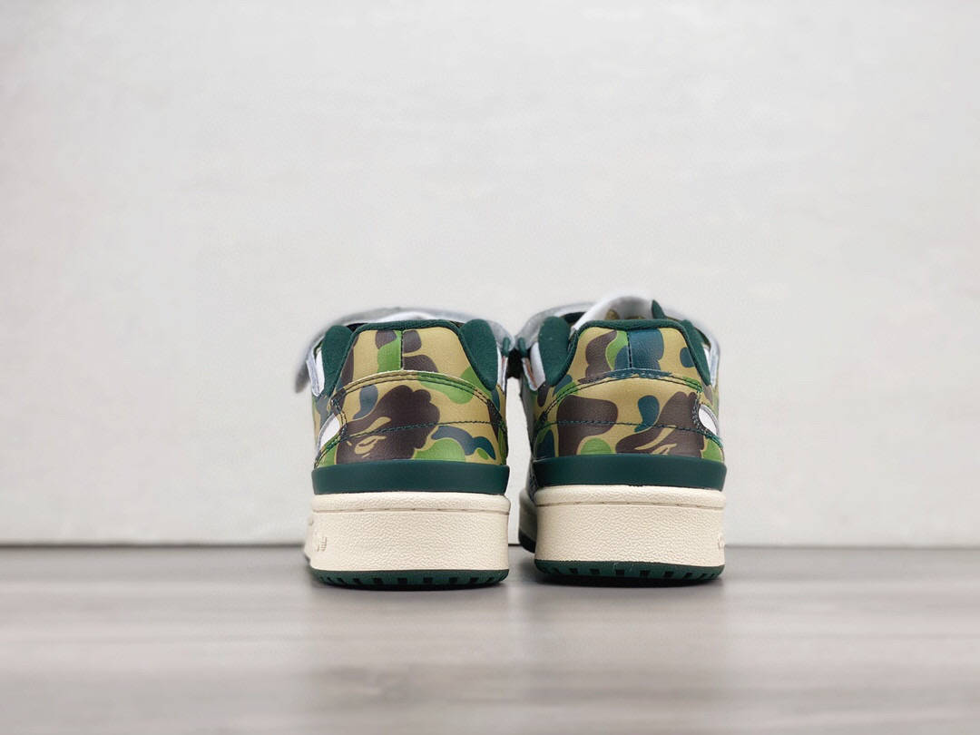 adidas forum 84 x bape 30th anniversary 联名复古迷彩运动球鞋_标
