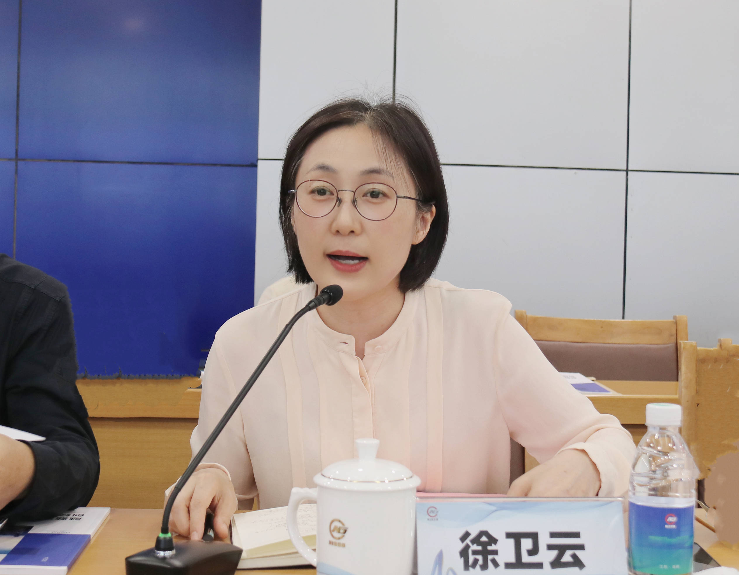 图 5 省工商联会员处,商会工作处处长徐卫云讲话最后,孙力斌会长在