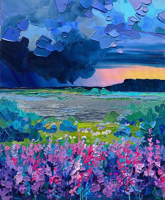 艺术中的自然魅力：阿纳斯塔西娅·特鲁索娃的风景油画作品_搜狐网