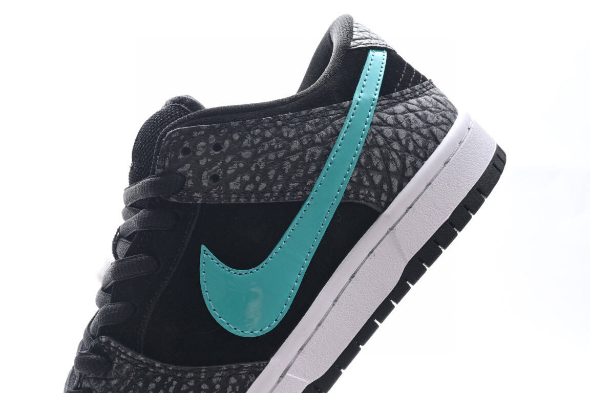耐克nike sb dunk low pro elephant 蒂芙尼黑白灰大象爆裂纹低帮运动