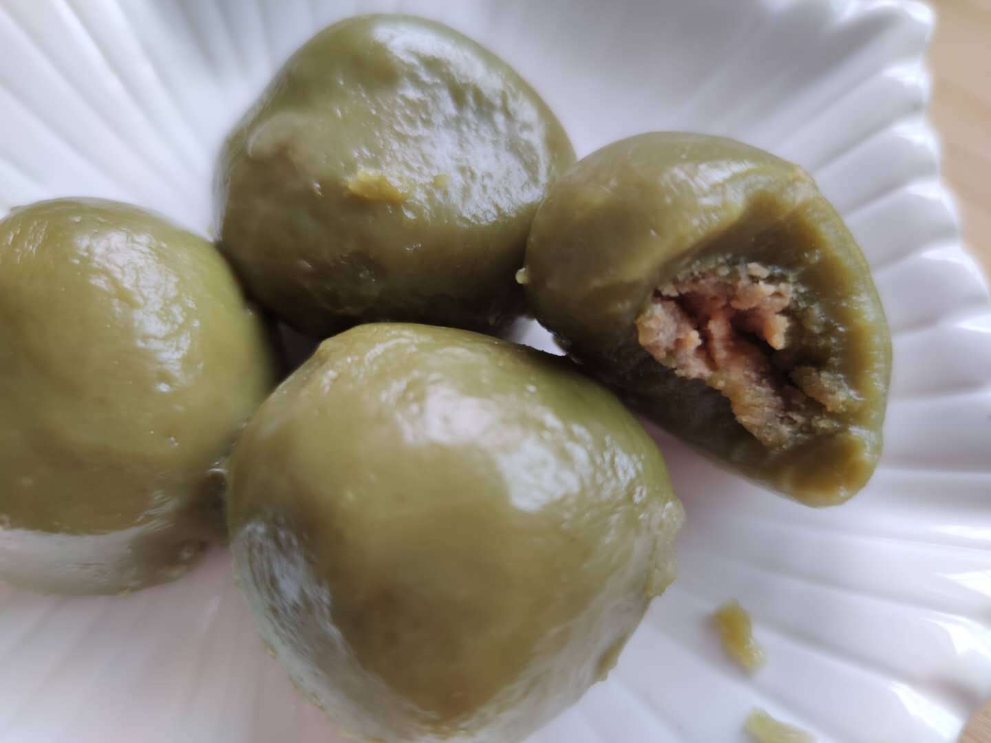 抹茶花生糯米团_奶粉_面团_口味