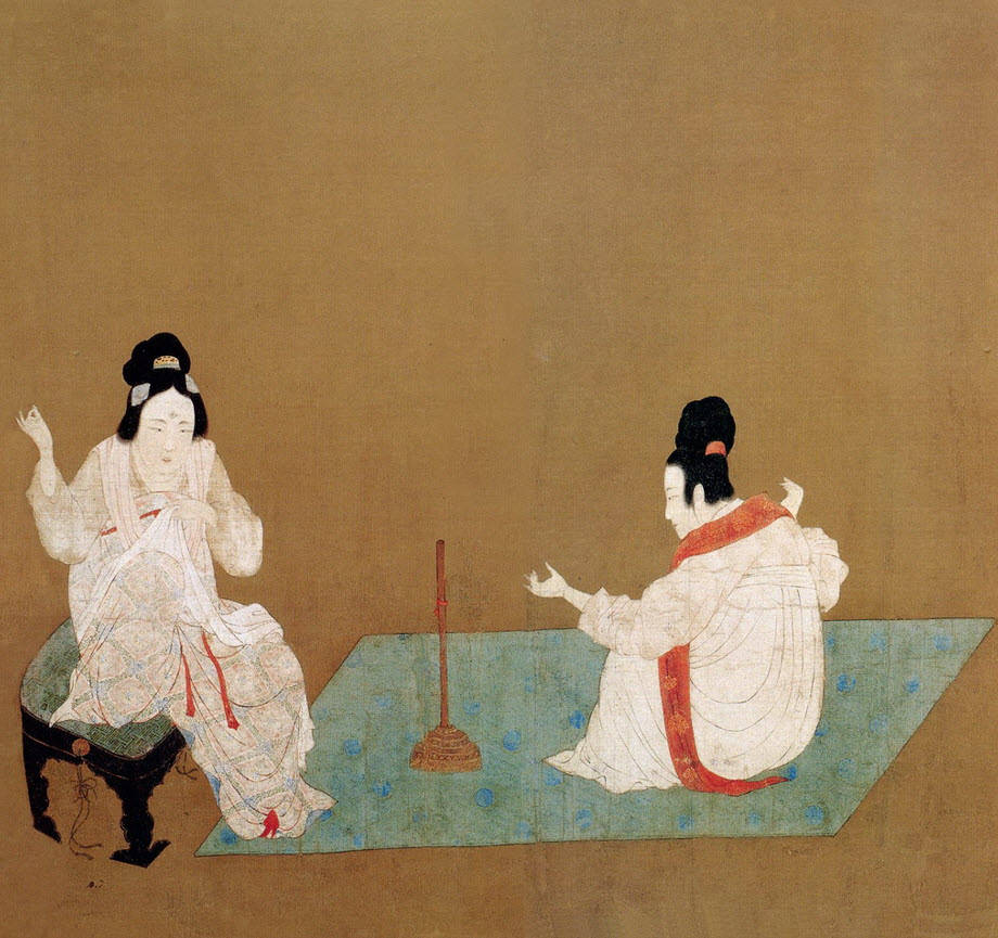 捣练图.唐.张萱_动作_妇女_工序