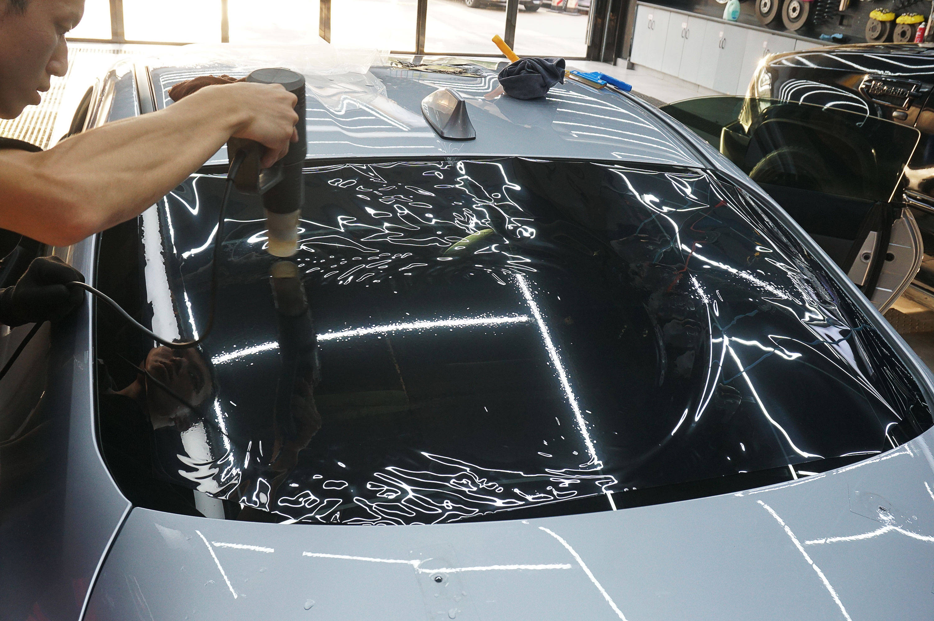 长沙汽车贴膜 长沙实体贴膜店 斯巴鲁brz 车窗膜 太阳膜 汽车隔热膜