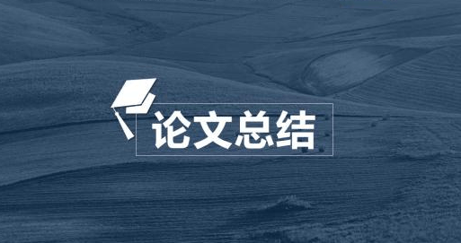关于论文的总结怎么写