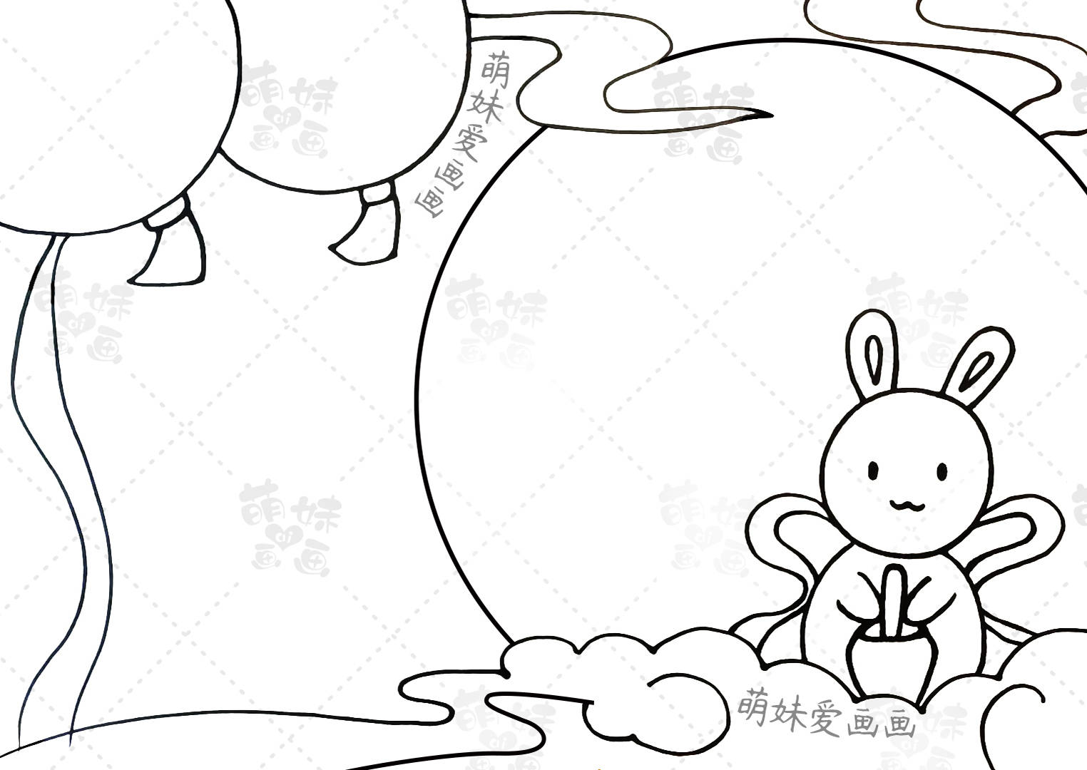 含文字内容的2023中秋节手抄报及主题画合集，简单又漂亮