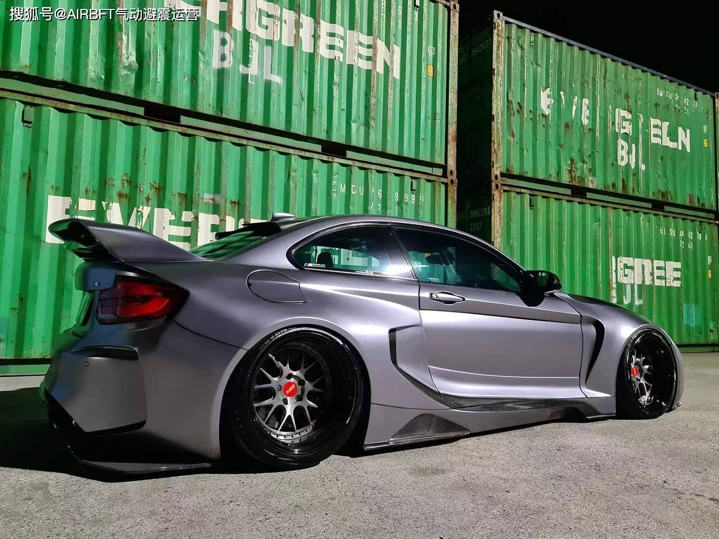 爆炸宽体#宝马m2改装airbft气囊减震_搜狐汽车_搜狐网