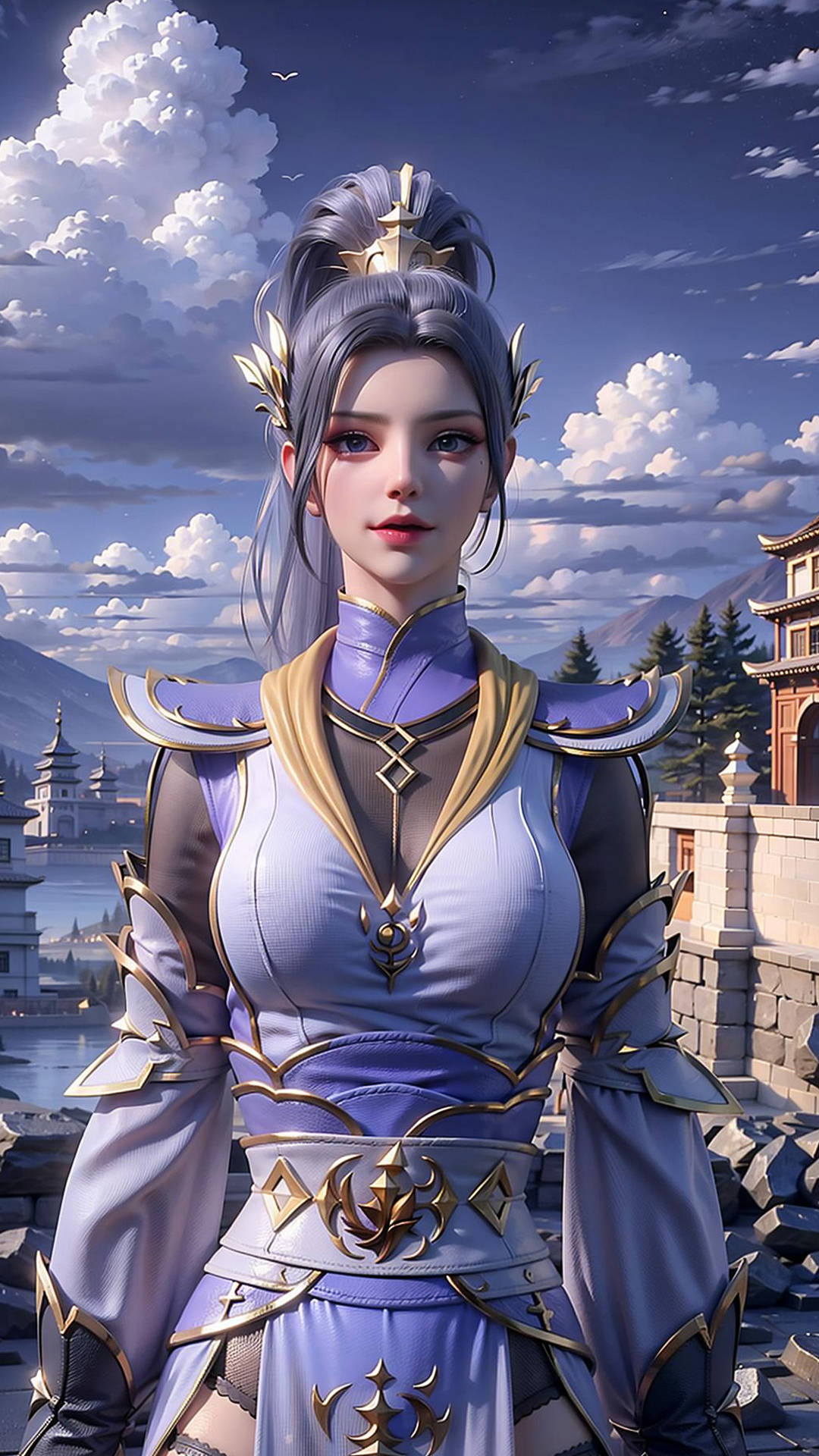 《斗破苍穹》韩月AI手机壁纸:月丫头,韩雪的姐姐-搜狐大视野-搜狐新闻