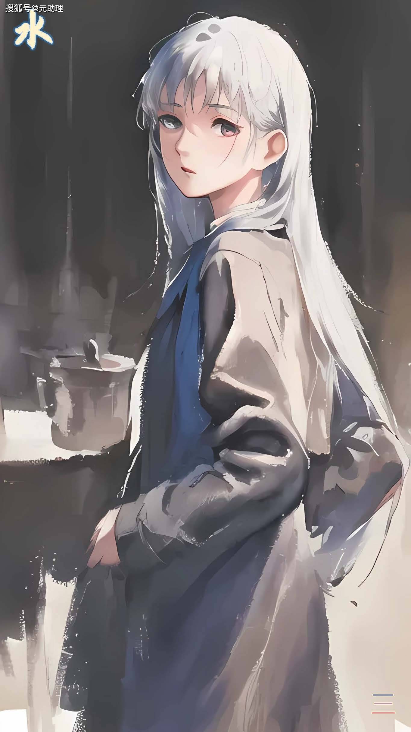 小元的多胞胎or二次元造型~ai变装:白衣胜雪,天心敏透_游戏_效果_风格