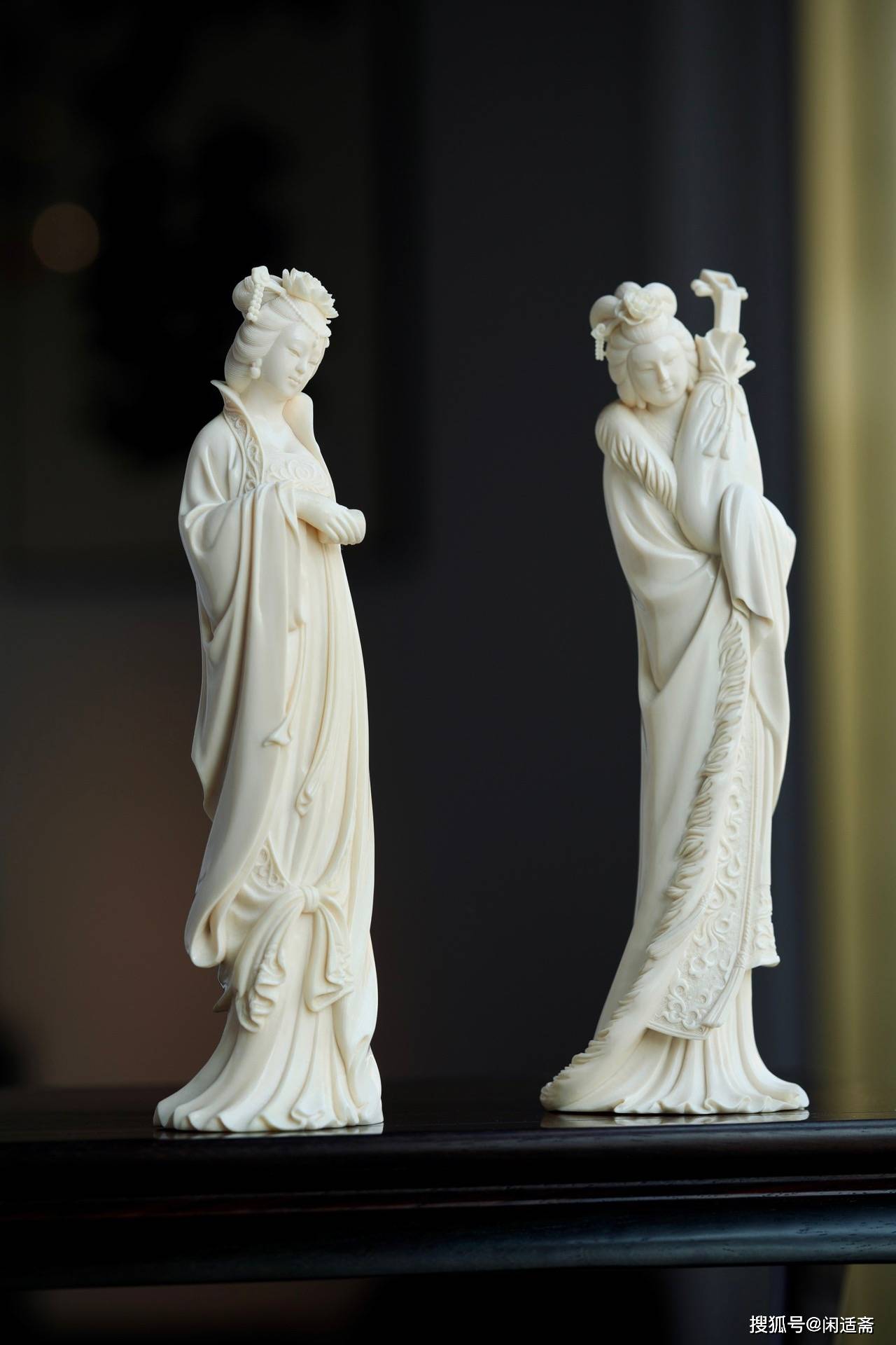 中式古典，艺术珍品，四大美女雕像_貂蝉_作品_故事