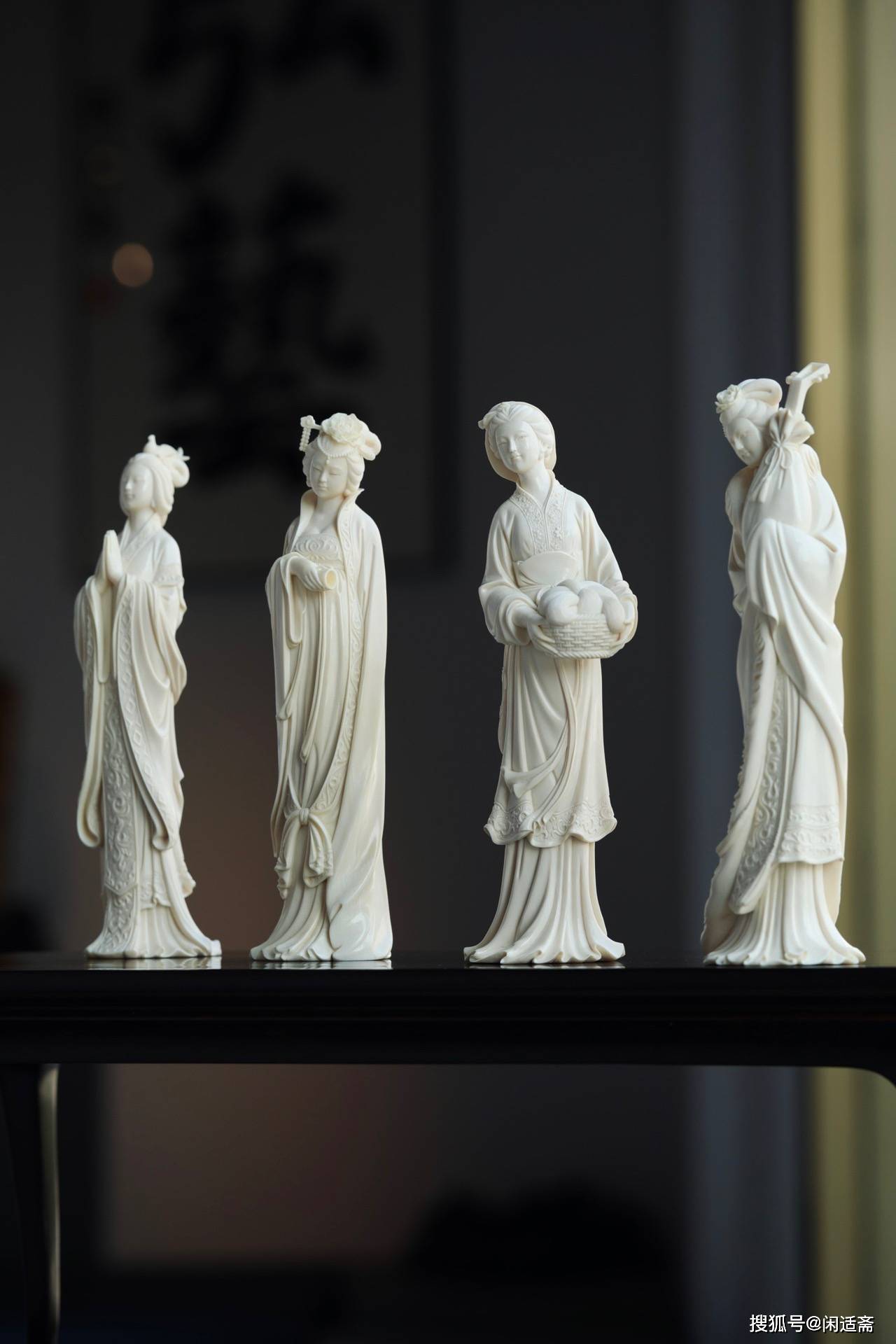 中式古典,艺术珍品,四大美女雕像_貂蝉_作品_故事