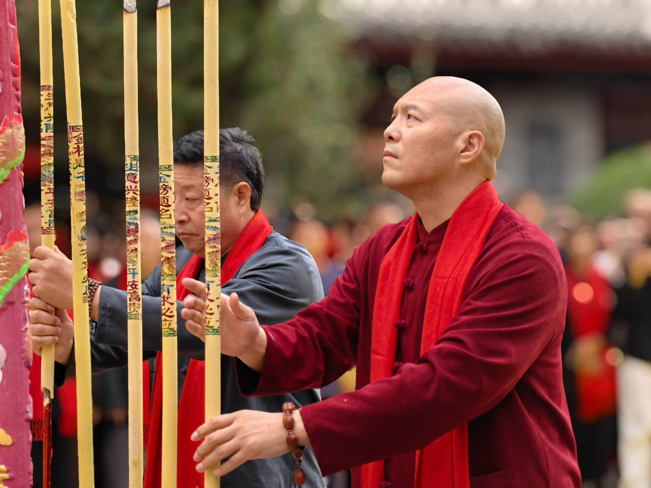 王西安太极体系近千人于陈家沟太极拳祖祠祭祖_传承_展演_仪式