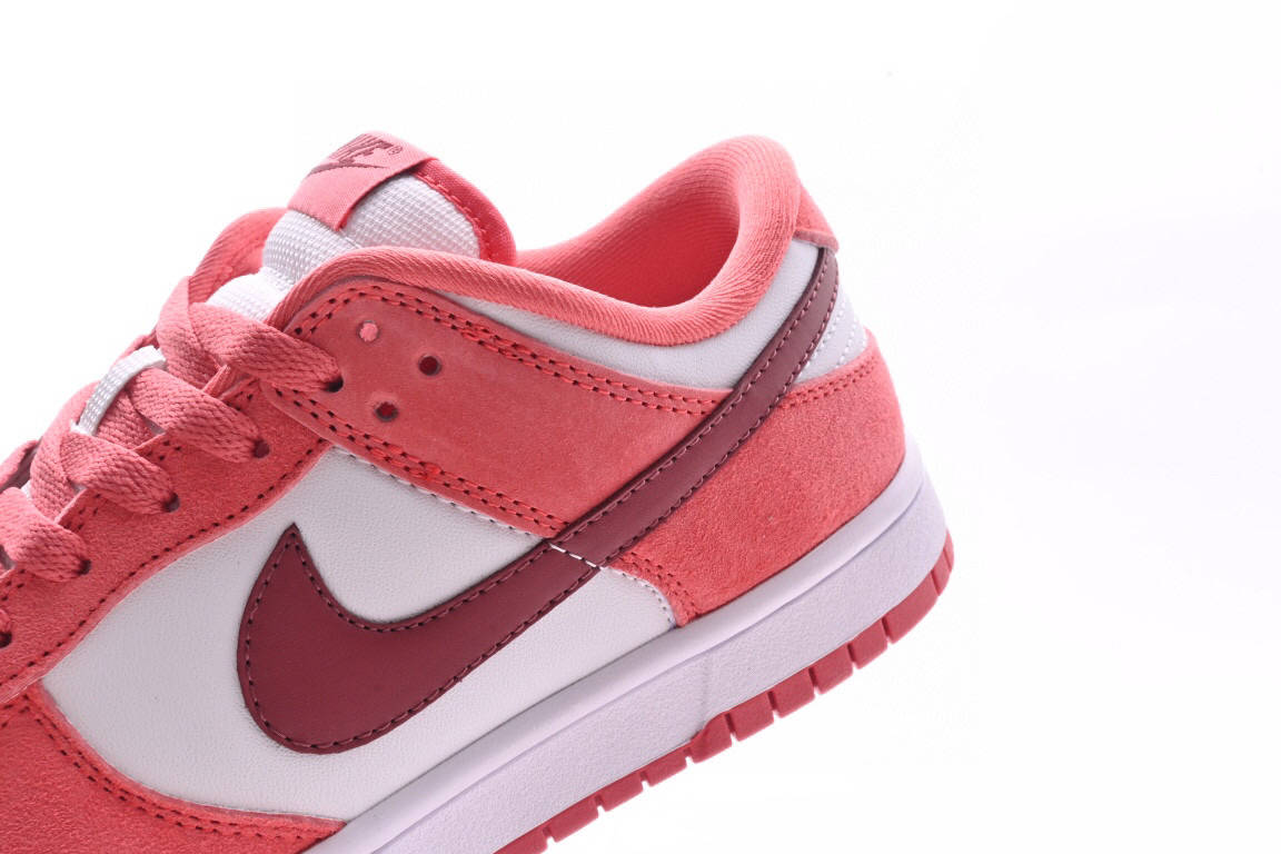 耐克nike sb dunk low retro白玫红情人节低帮板鞋_粉色_白色_swoosh
