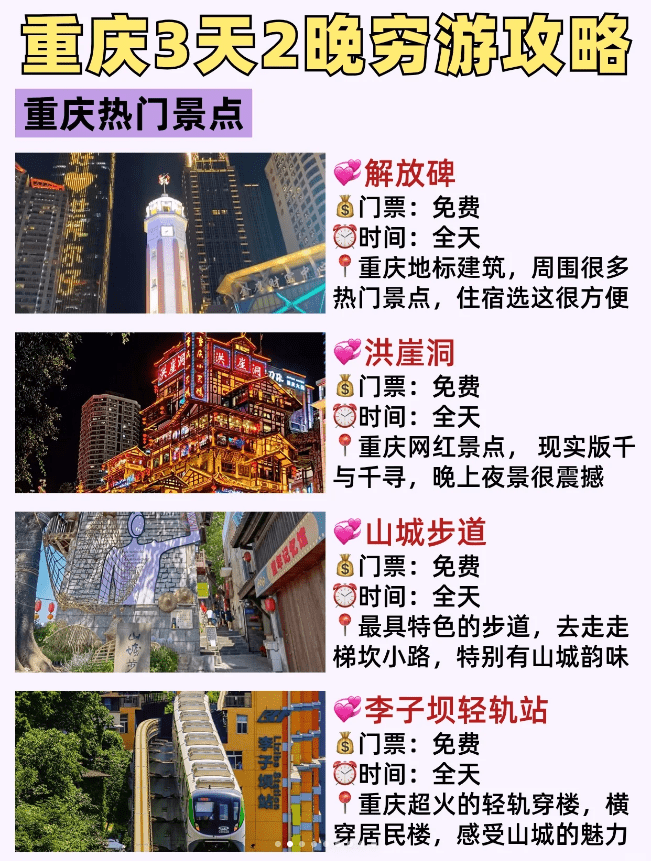 近期要去的重庆的姐妹们赶紧存下这份攻略_两江_陈序_友艇