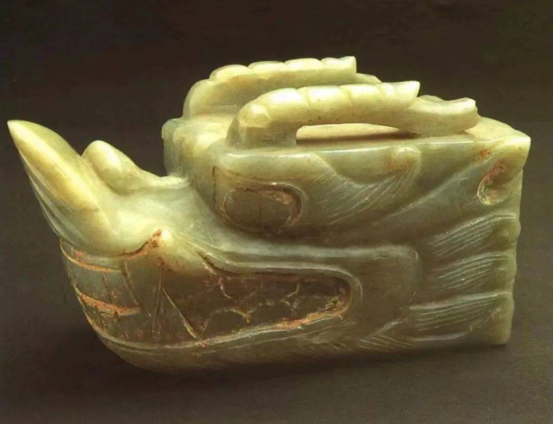 宇】唐物 玉製 桃彫刻置物 大振 DD391 桃 置物 玉石白玉彫刻 大唐的