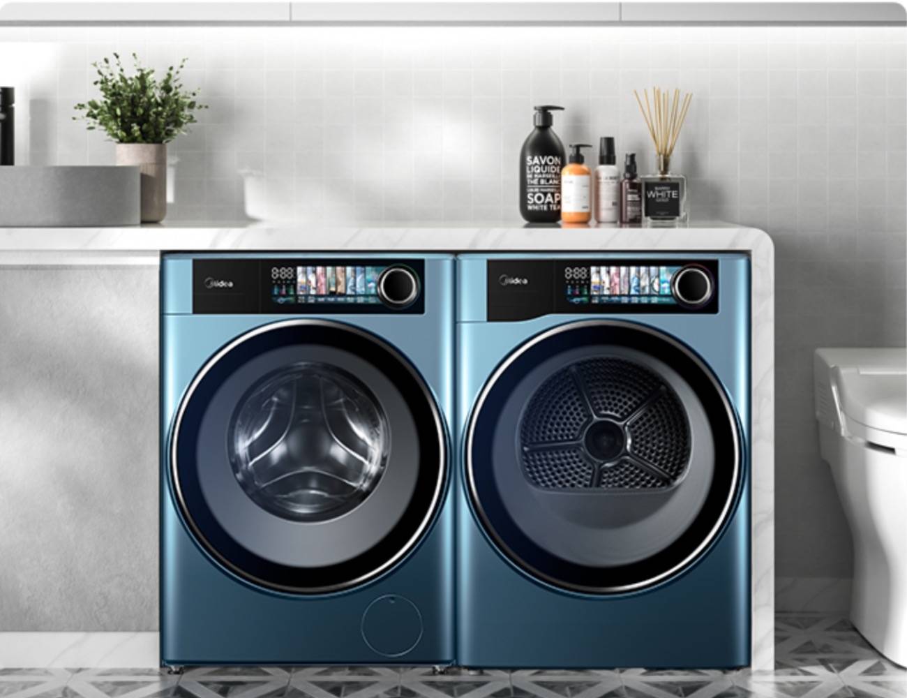 人感科技加持,首款医护级美的元气RS7洗烘套装再造高端洗护-家电圈官网