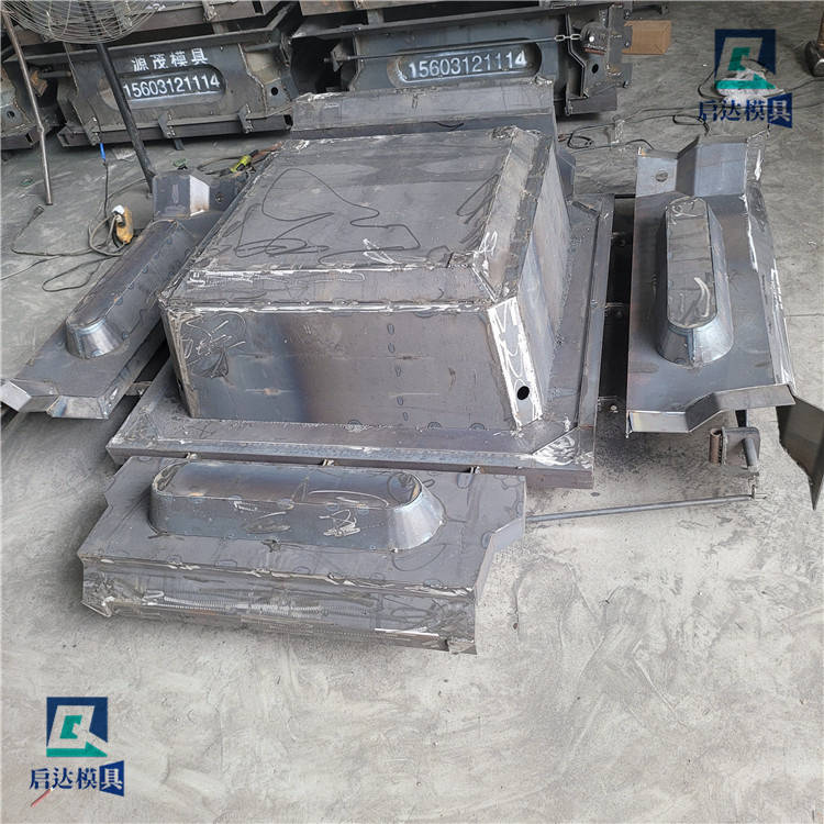 平铺式框格护坡模具 启达堤坝框格生态框模具