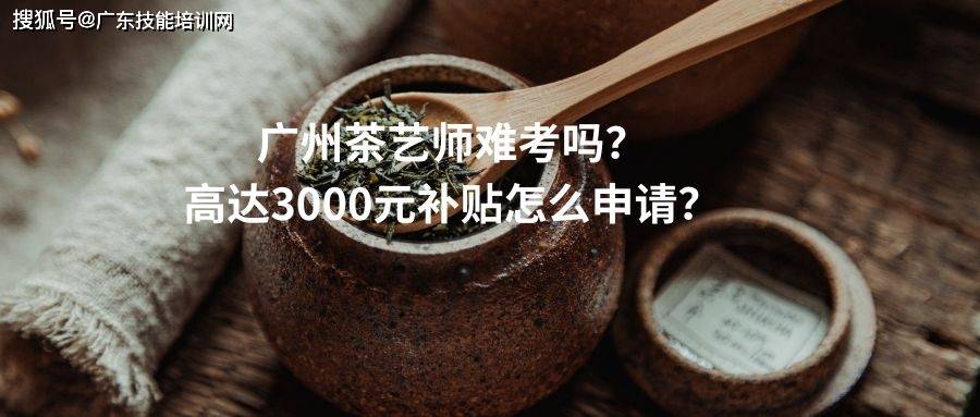 高達3000元補貼怎麼申請?_職業_技能_茶葉