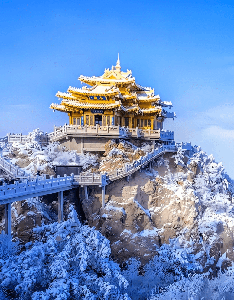 这个冬天总要去趟老君山吧!远赴人间惊鸿宴,一睹人间盛世颜!