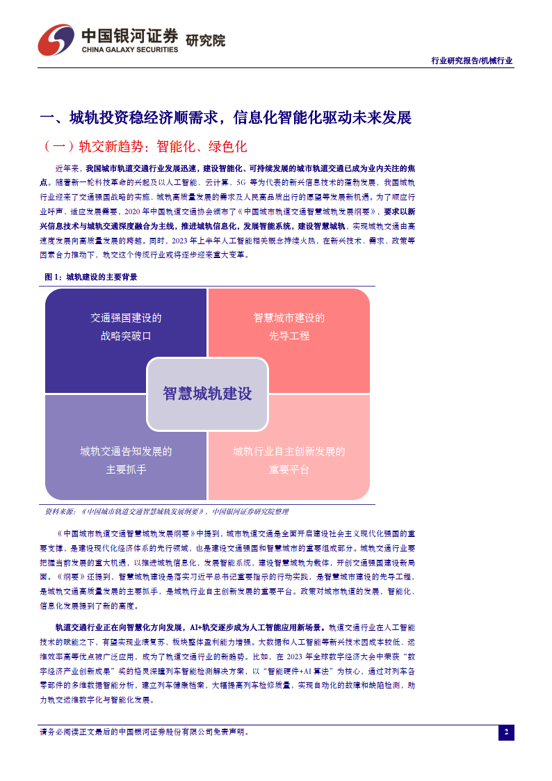 從機械行業鐵路交通設備板塊近年來經營情況表現較為良好.