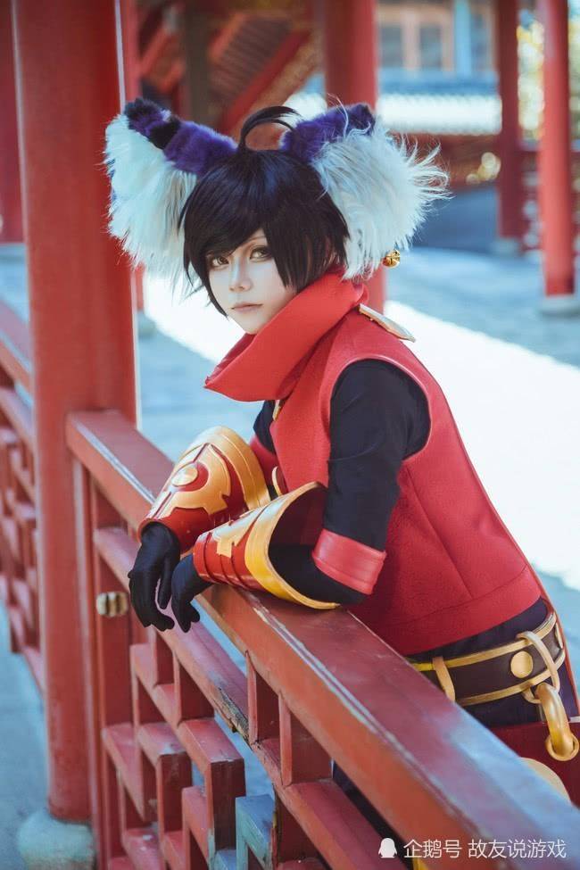 王者荣耀cos小正太还原李元芳元气爆棚英气满满大耳朵好想rua