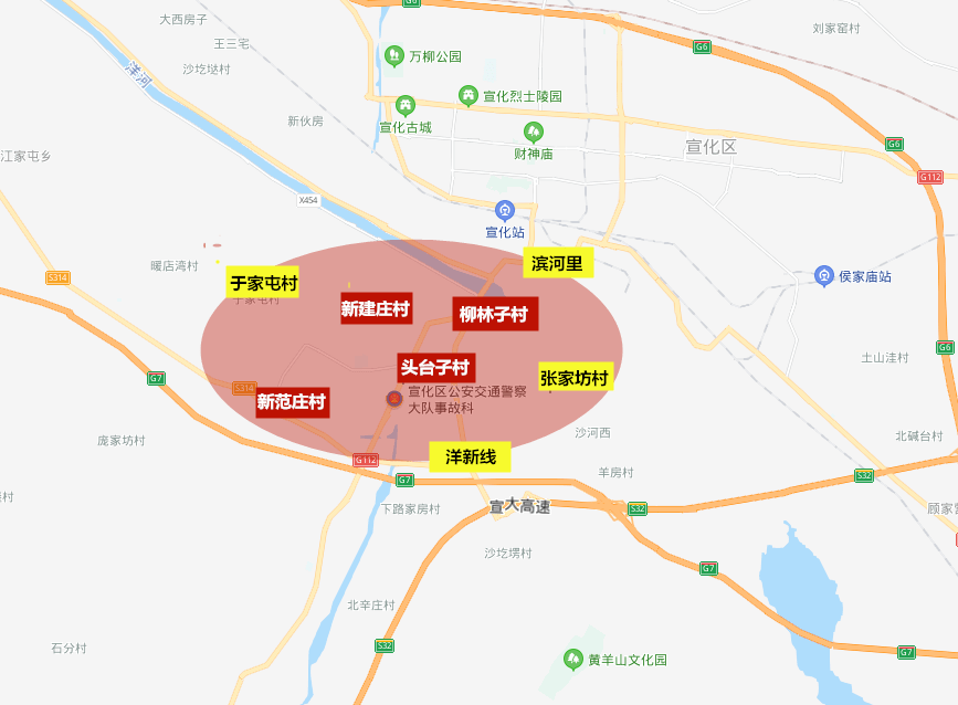 宣化区滨河新城规划图图片