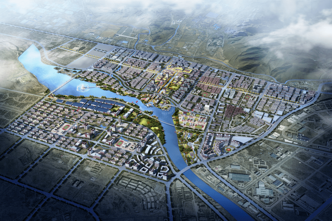 看这就是建成后的堆龙新城效果图