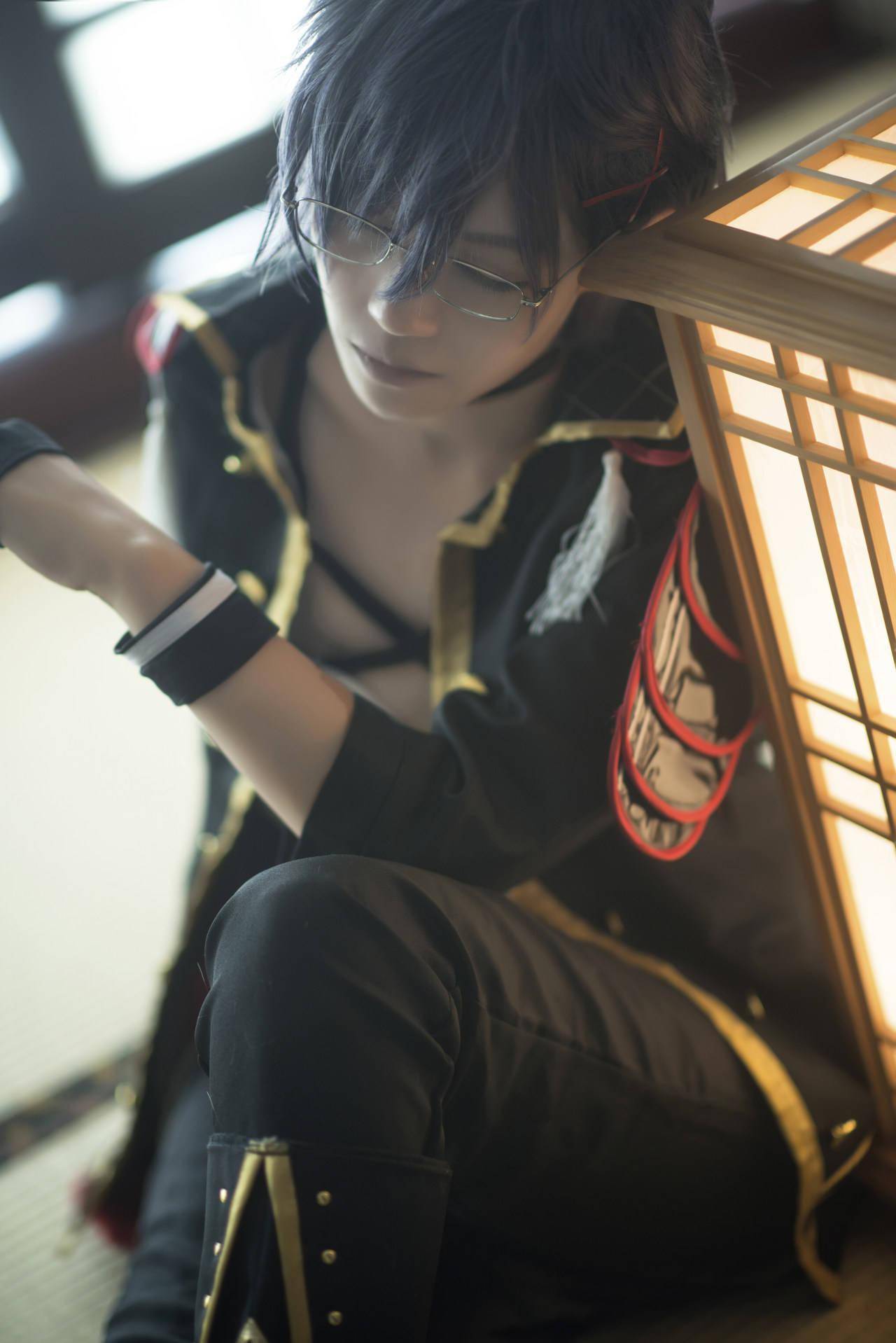 刀剑乱舞明石国行cosplay