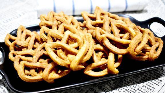 教你炸翻花小零食香脆可口比炸麻叶排叉还好吃越嚼越香