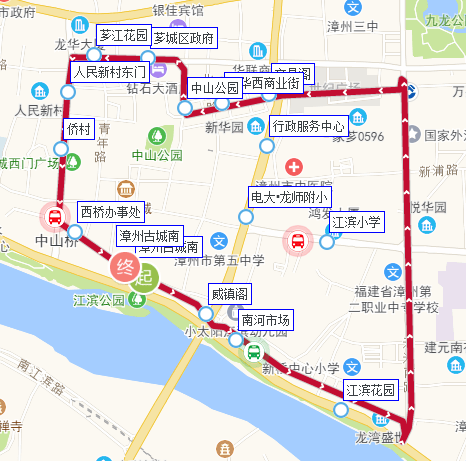 漳州26路公交车路线图图片