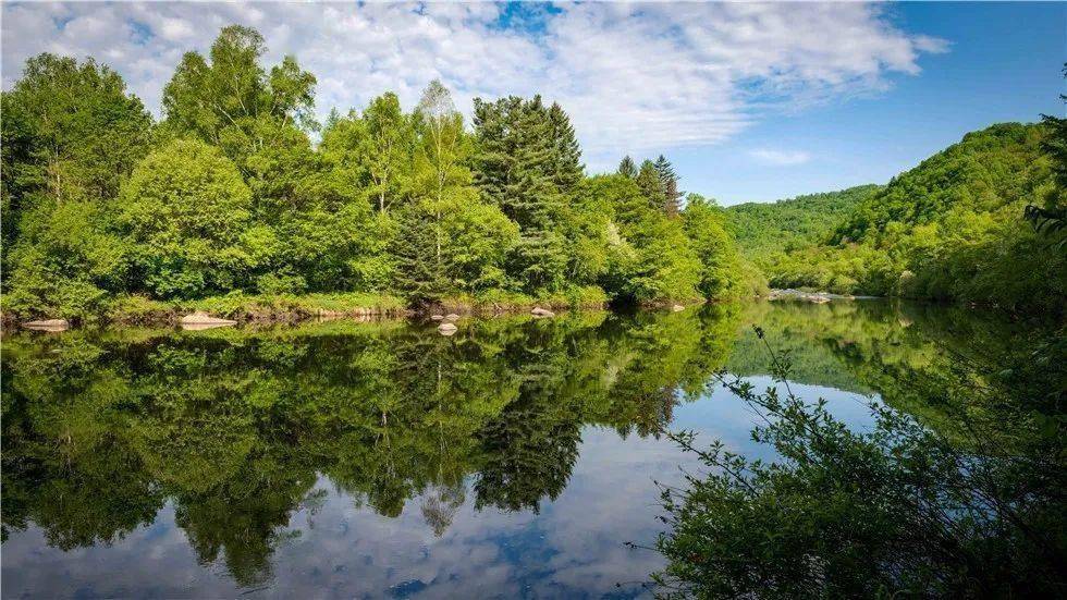 岭秀兴安大美箐山绿染箐山秀美景清凉怡夏享风情