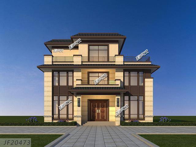 占地125平的新中式别墅看一眼就忘不了36万就能建