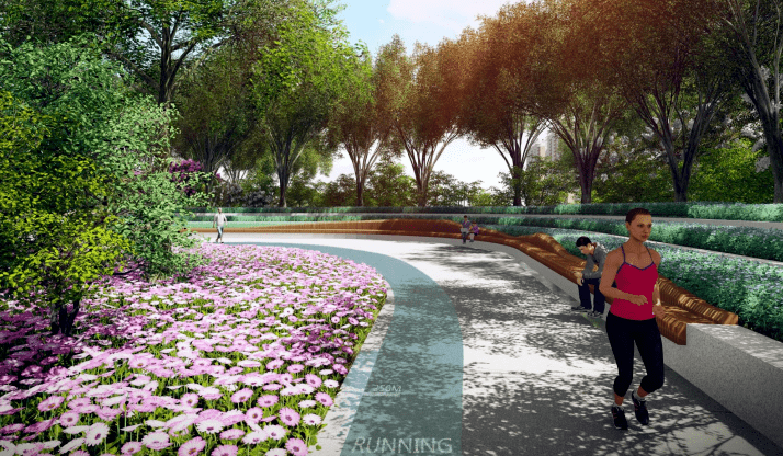 家门口又添一拨公园绿地滨海人我快玩不过来了