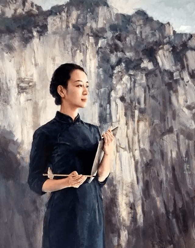 人体艺术唯美东方女体油画明净清澈韵味无穷