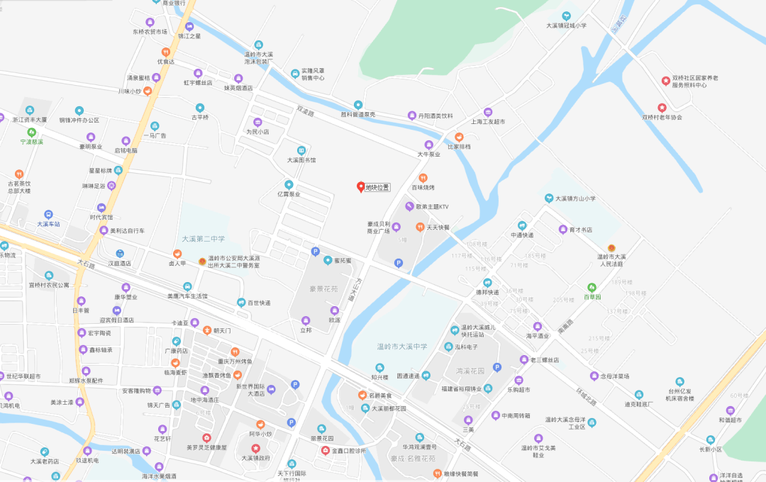 位于温岭市大溪镇双凌村,殿下村dx020812-1,dx020813地块,出让面积