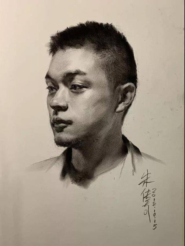 央美朱传奇素描画作张张成为临摹的典范收藏学习