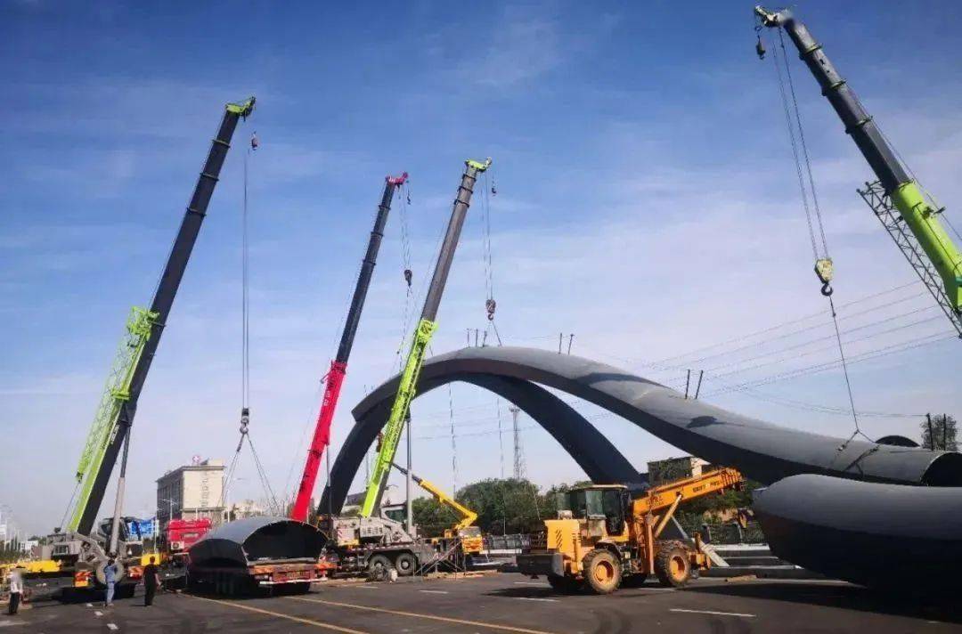 今天,郑上路跨索河桥正式通车