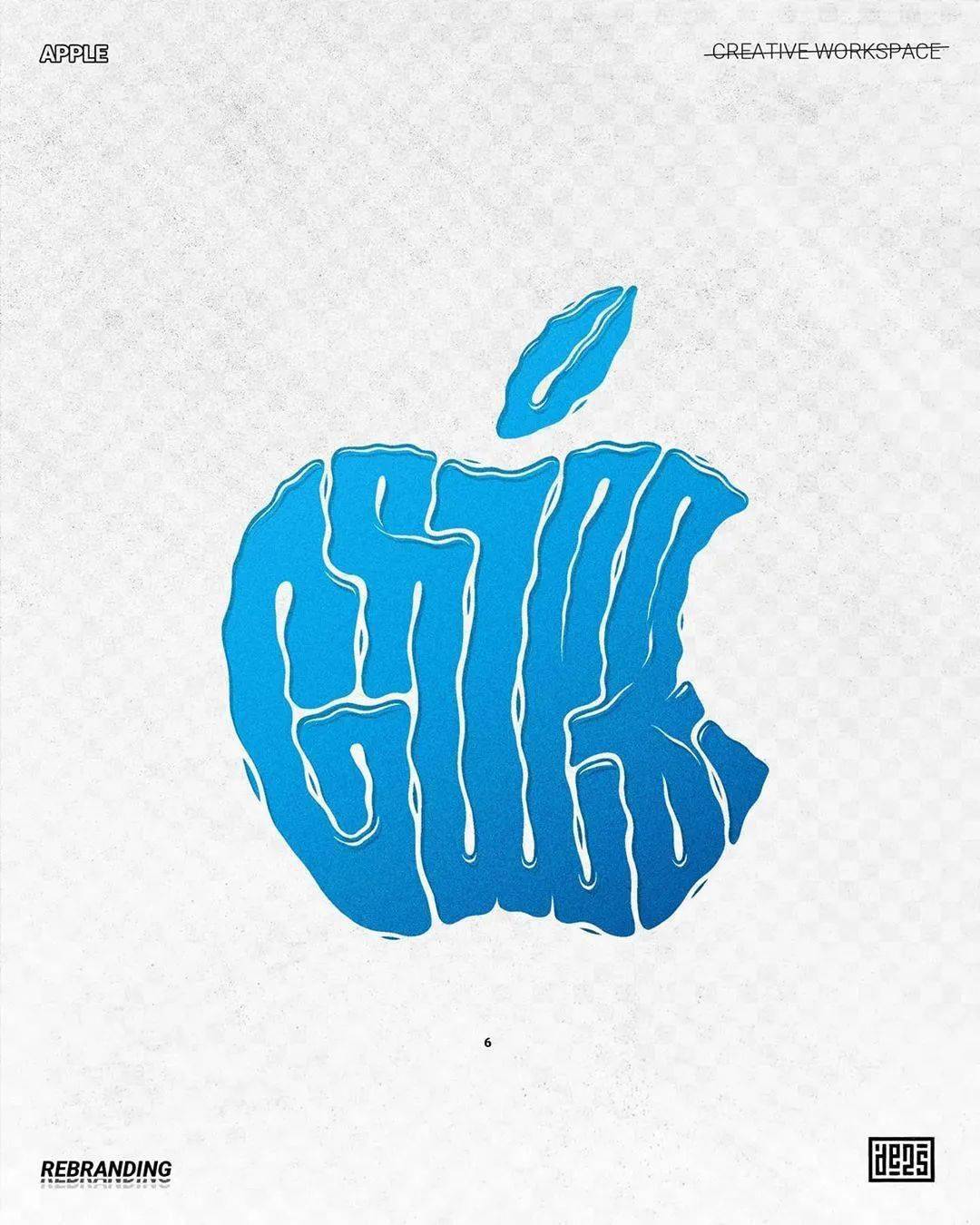 被"恶搞"的命运超过上千款的苹果logo样式尽管苹果官方已经有apple