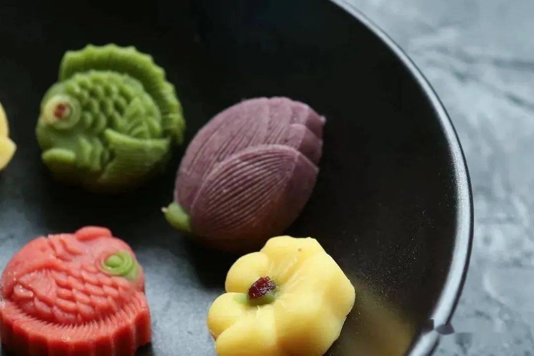 浙味道金华芳兰九畹精致的江南茶点素手绿豆糕