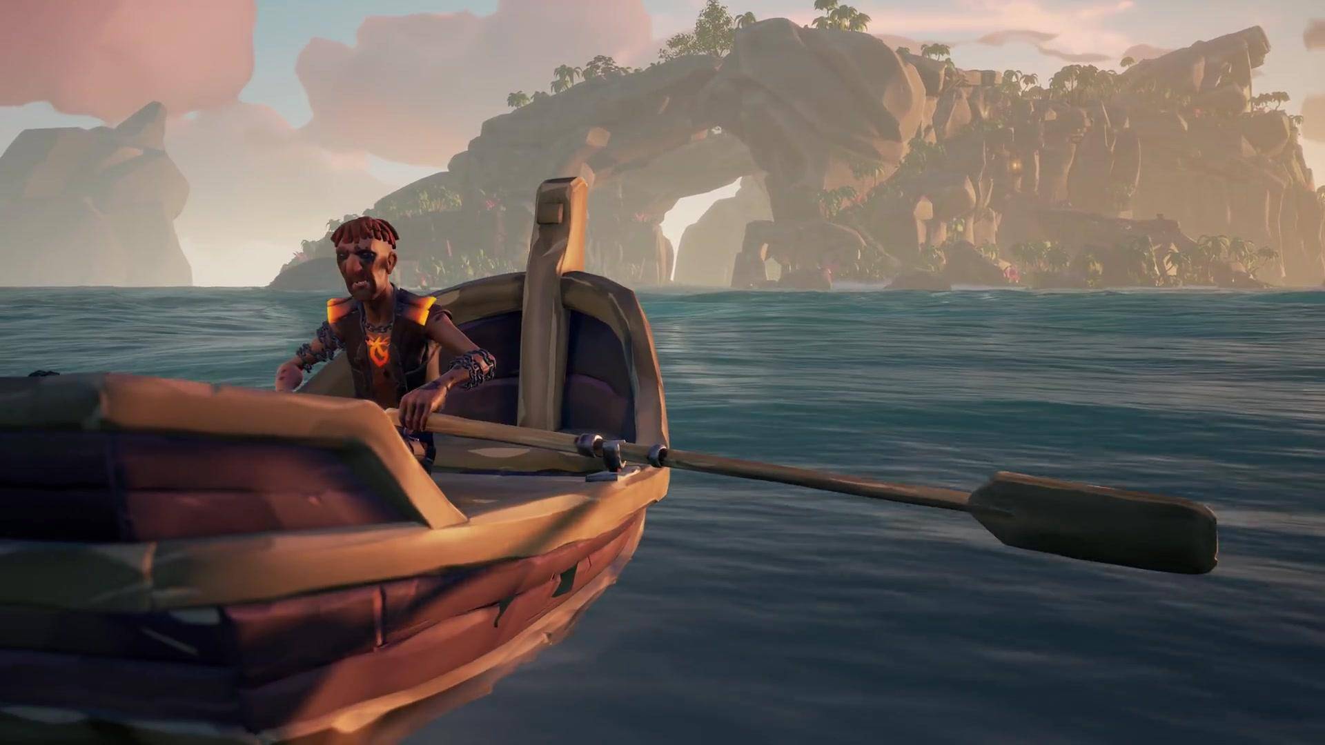 盗贼之海小船怎么挂船后面 挂载划桨小船方法攻略