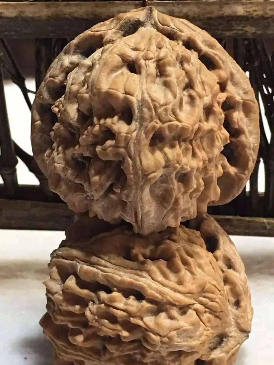 一对盘玩了5年的白狮子头漂亮吗您怎么看