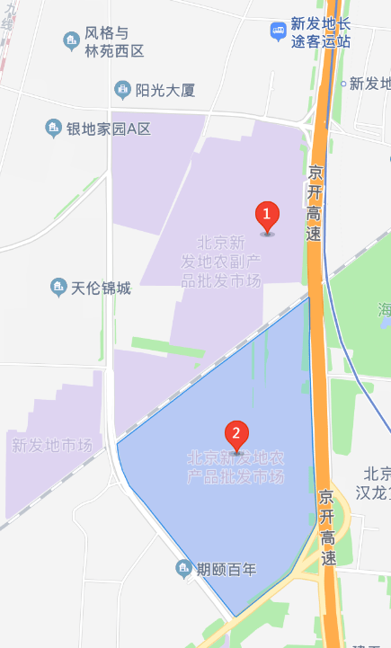 北京新发地平面地图图片